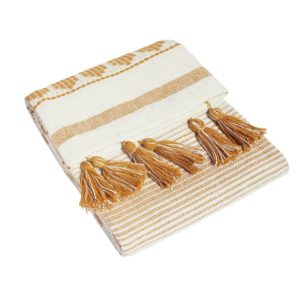Pangea 125x150 Throw Ochre