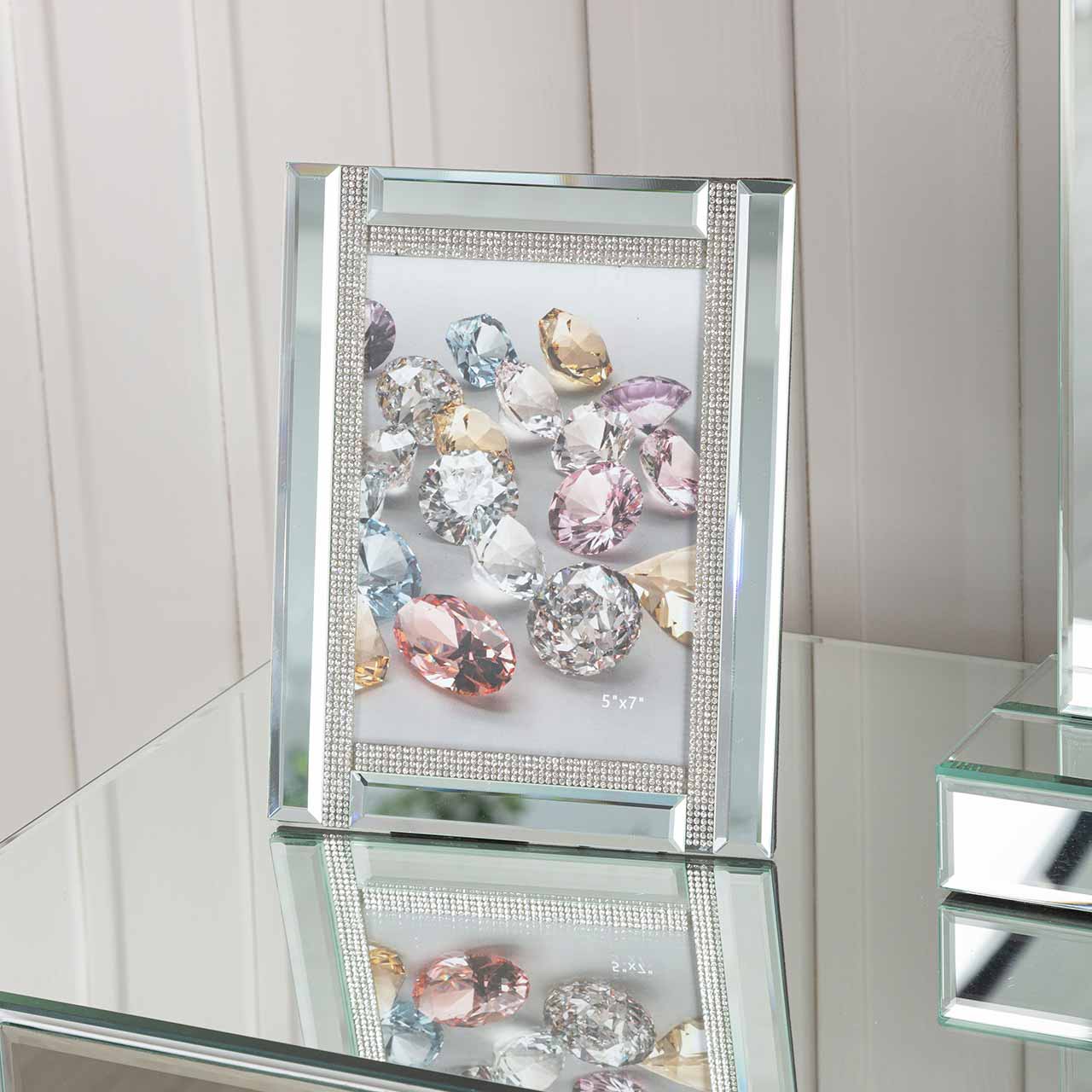 5in x 7in Glitz And Mirror Photo Frame