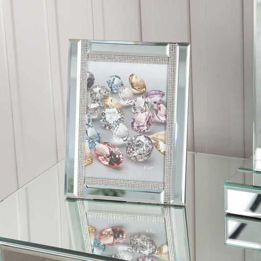 5in x 7in Glitz And Mirror Photo Frame