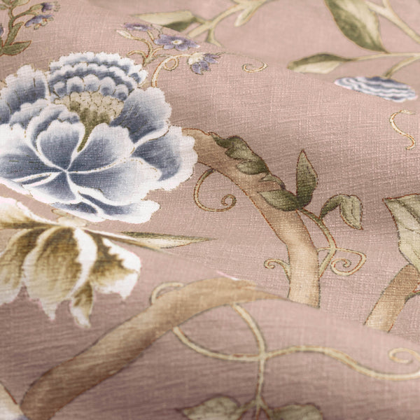 Porcelain Garden 117x182 Pencil Pleat Curtains Blush - view 6