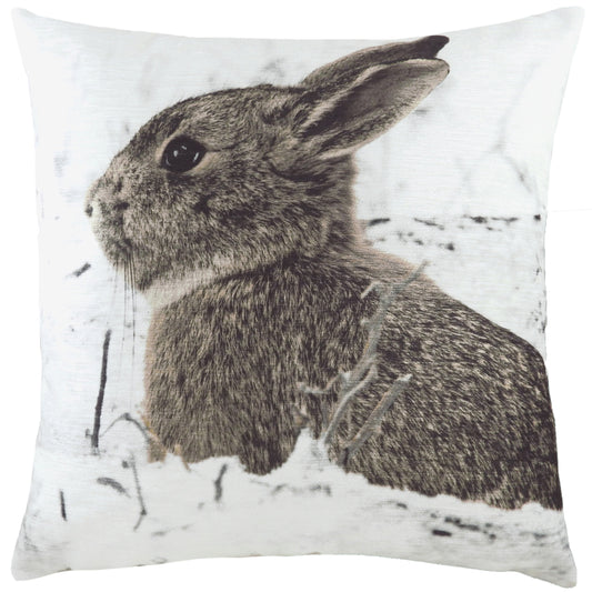 PHOTO HARE 43X43 FEATHER FILLED CUSHION MULTI