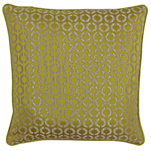 Pifeather Filled Cushionadily Feather Filled Cushion 50x50 Gold & Plum - view 2
