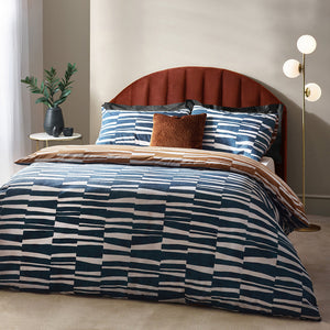 Piper Super King Duvet Set Dusk/Bronze - Riva
