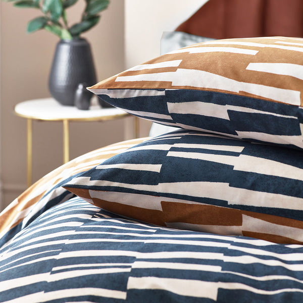 Piper King Size Duvet Set Dusk/Bronze - Riva