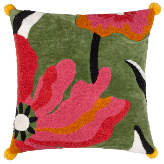 POPPY 50X50 FEATHER FILLED CUSHION MULTI