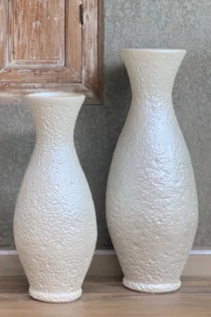 White Dimple Pot (set of 2)