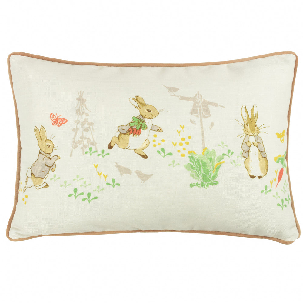 Peter Rabbit Classic 35x50 Feather Filled Cushion Natural