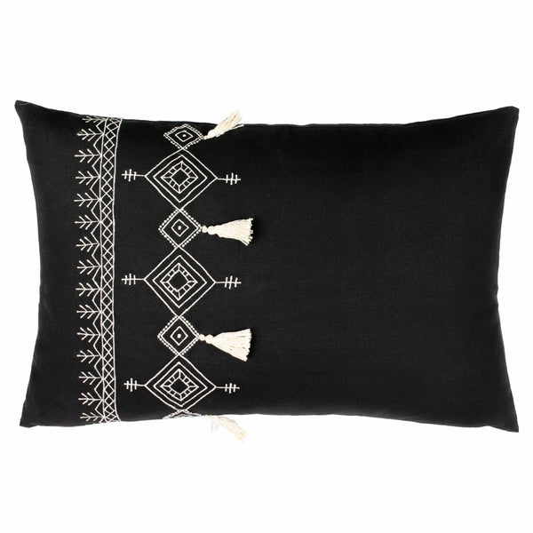 Pritta 40x60 Feather Filled Cushion Black - view 2