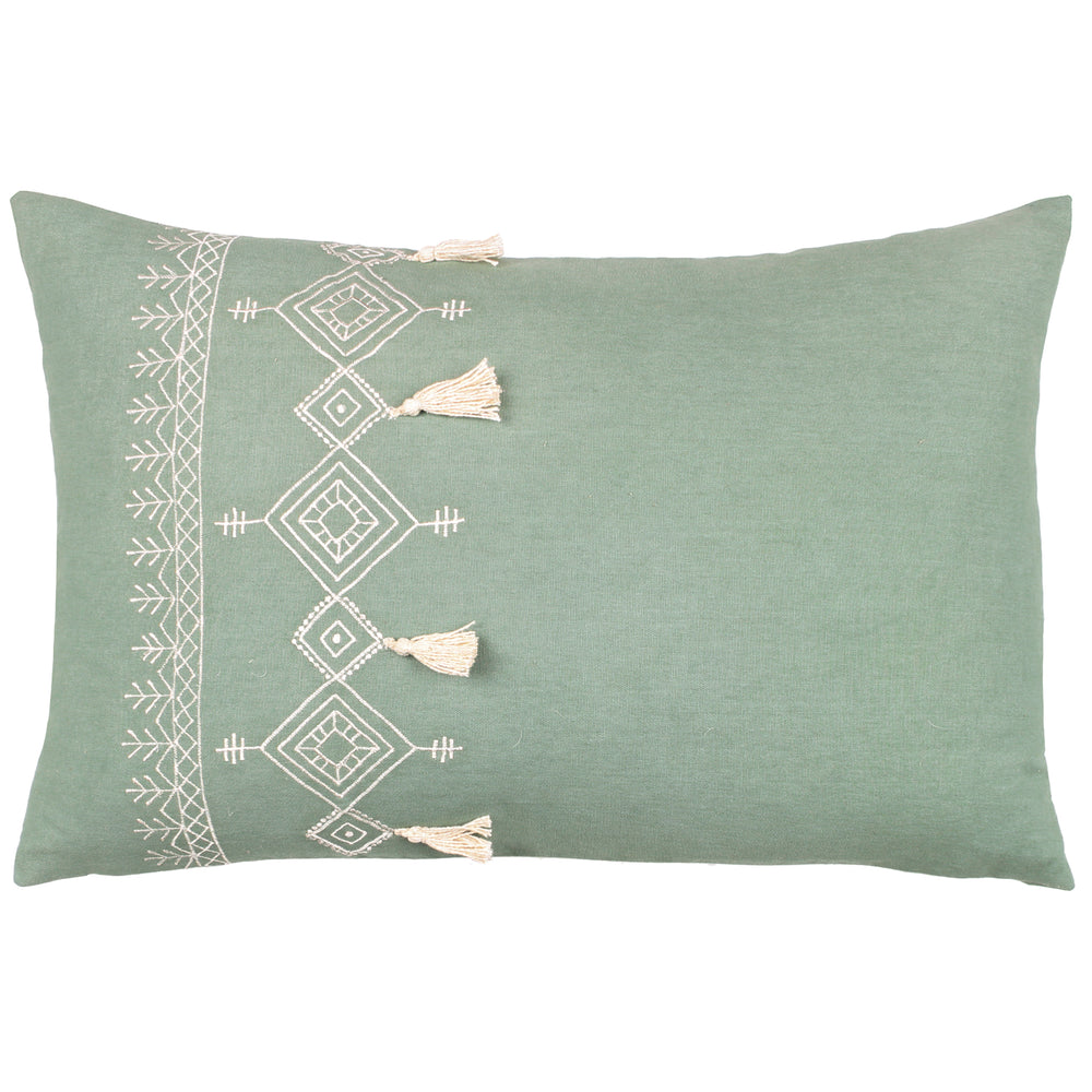 Pritta 40x60 Feather Filled Cushion Eucalyptus
