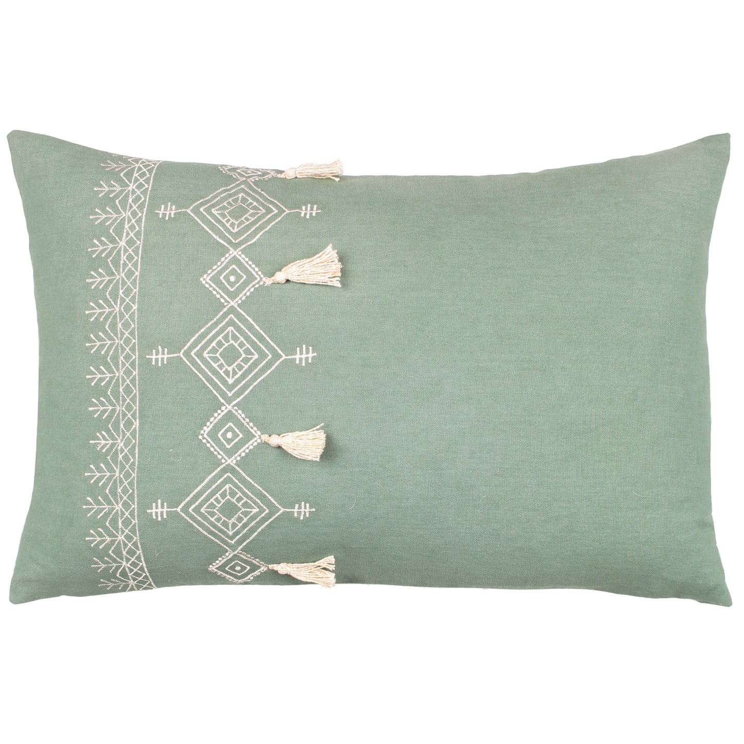 PRITTA 40X60 FEATHER FILLED CUSHION EUCALYPTUS