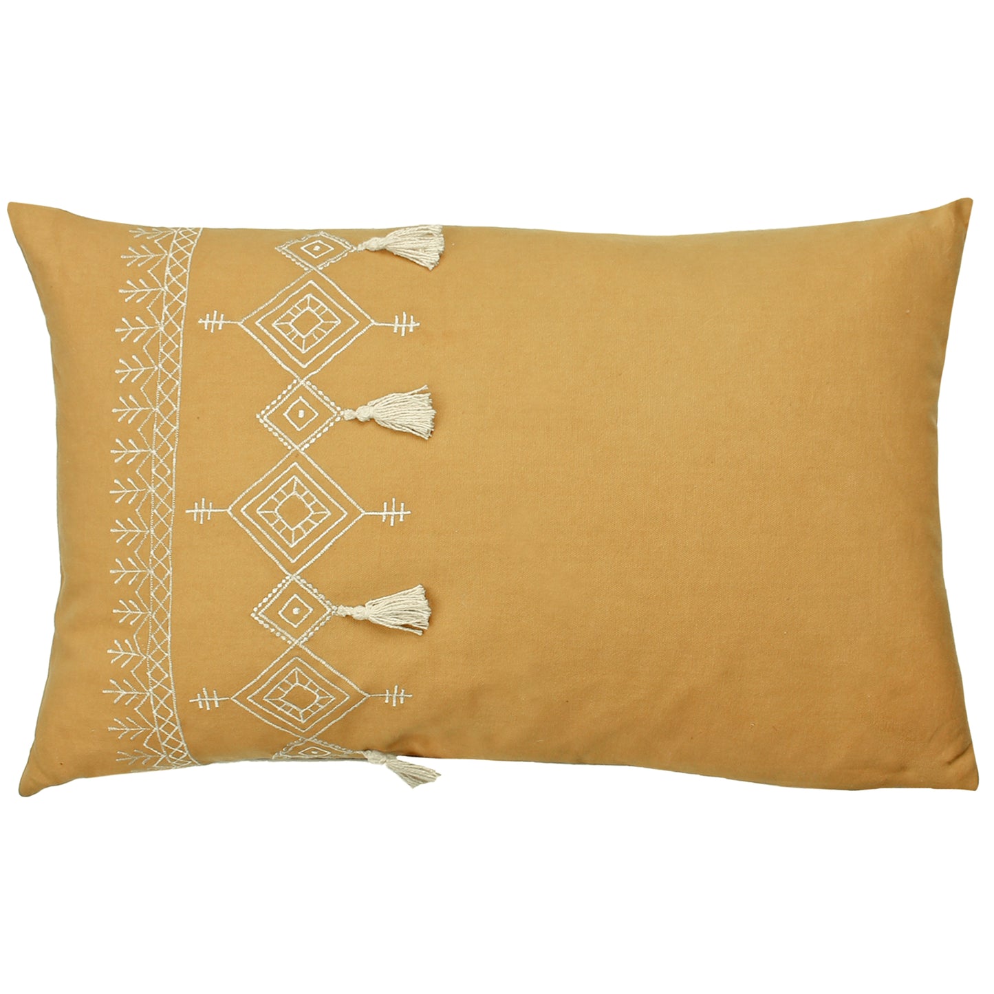 PRITTA 40X60 FEATHER FILLED CUSHION MUSTARD
