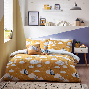 Peter Rabbit Sleepy Head Double Duvet Set Ochre - Riva