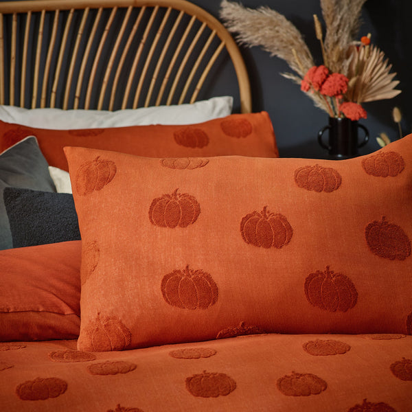 Pumpkin Tufted Double Duvet Set Spice - Riva