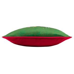 Purrfect Leaping Leopards 43x43 Feather Filled Cushion Green & Gold - view 4