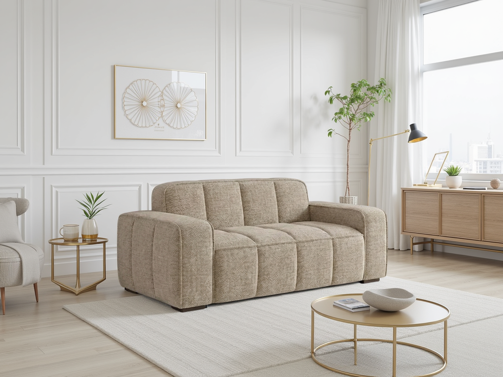 Paris Sofa Beige 2 Seater - Xshowhome