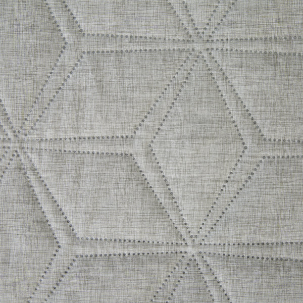 Linen Look Hexagonal Quilt Grey 200x230