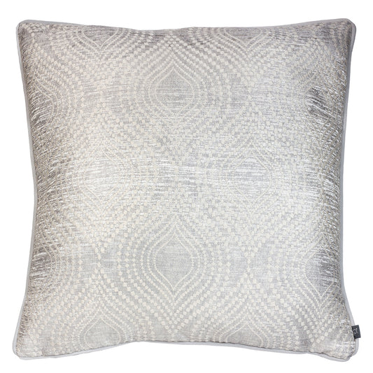 RADIANCE 55X55 FEATHER FILLED CUSHION CHROME
