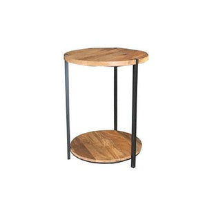Ravi Double Round Top Table – Light Finish
