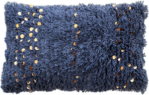 Fibre Filled – Textured Moroccon Sequin Blue 30x50