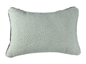 Double Sided Boucle Cushion with Contrast Grey Piping 30x45