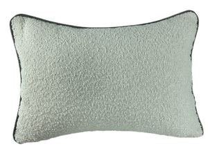 Double Sided Boucle Cushion with Contrast Grey Piping 30x45