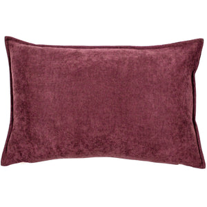 Rich Plain Velv Cushion in Aubergine 35x55
