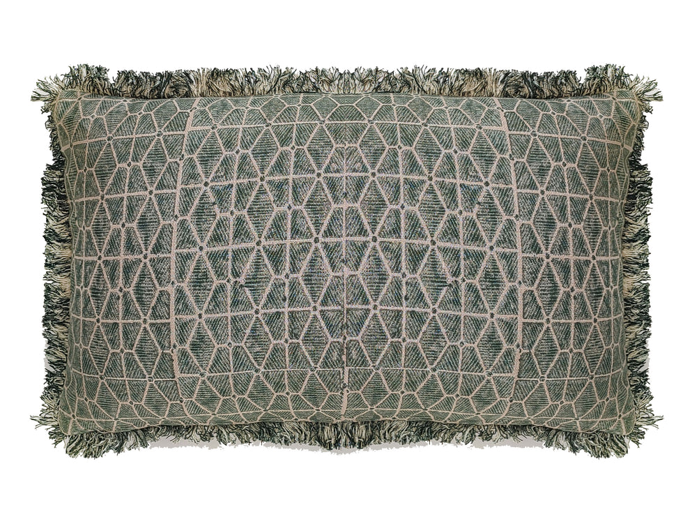 Geo Block Print Green 30x50