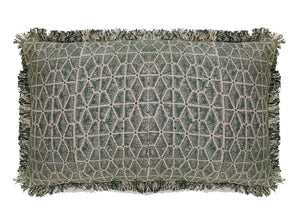 Geo Block Print Green 30x50