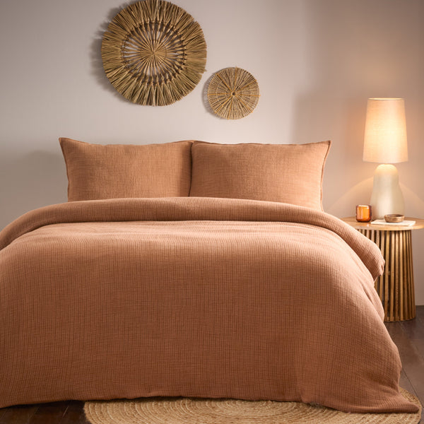 Ribble Super King Duvet Set Pecan - Riva