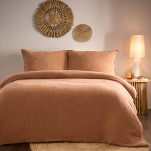 Ribble Double Duvet Set Pecan - Riva
