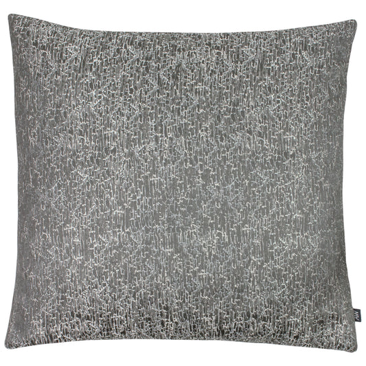 RION 50X50 FEATHER FILLED CUSHION SLATE/STEEL