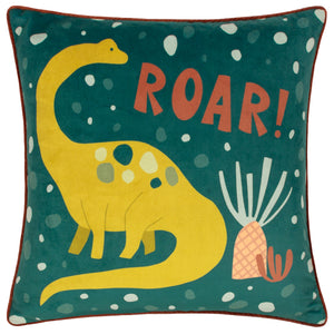 Roar 43x43 Feather Filled Cushion Teal