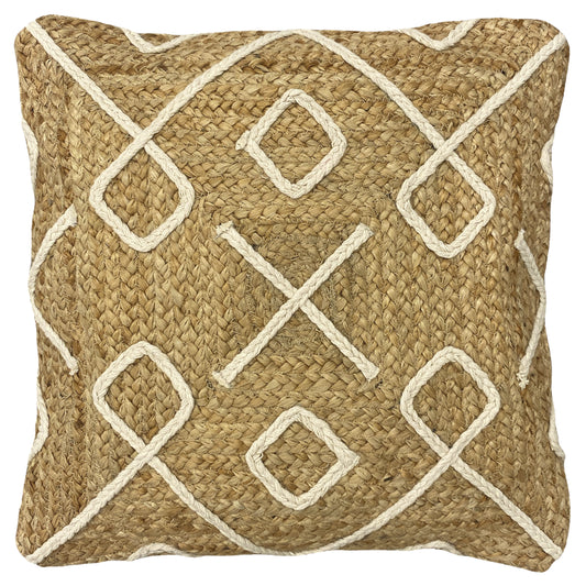 ROOLU 45X45 FEATHER FILLED CUSHION NATURAL