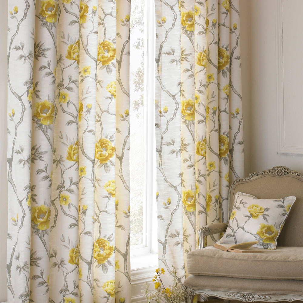 Rosemoor 168x183 Ring Top Curtains Ochre