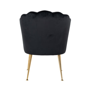 Chair Pippa Black Velvet/ Gold (quartz Black 800)