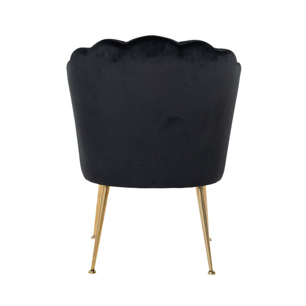 Chair Pippa Black Velvet/ Gold (quartz Black 800)