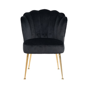 Chair Pippa Black Velvet/ Gold (quartz Black 800)