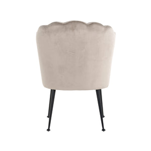 Chair Pippa Khaki Velvet / Black (quartz Khaki 903)