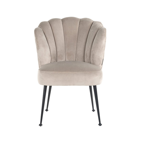 Chair Pippa Khaki Velvet / Black (quartz Khaki 903)