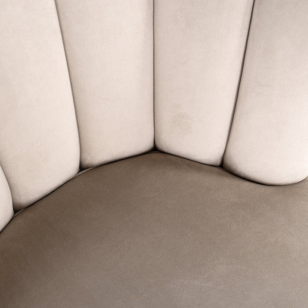 Chair Pippa Khaki Velvet / Black (quartz Khaki 903)