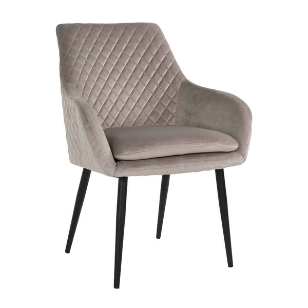Chair Chrissy khaki velvet (Quartz Khaki 903)