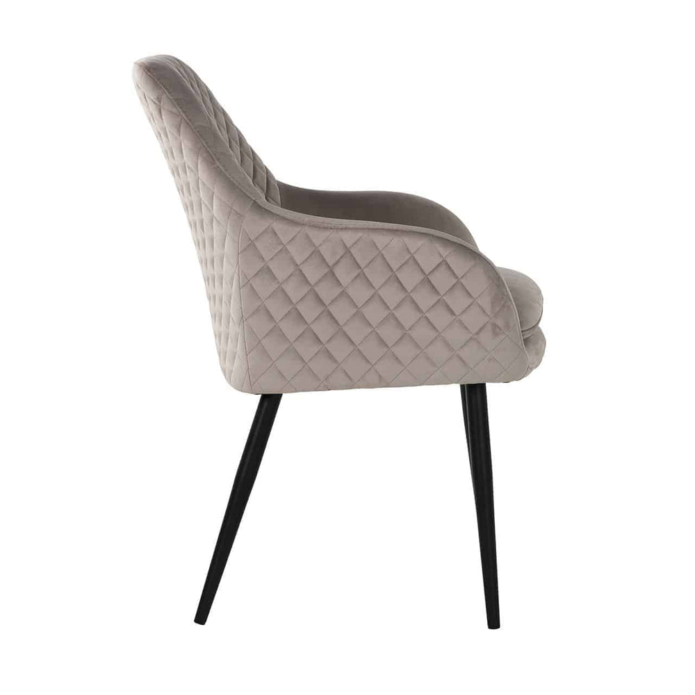 Chair Chrissy khaki velvet (Quartz Khaki 903)