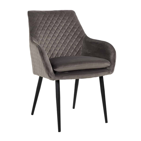 Chair Chrissy stone velvet (Quartz Stone 101)