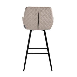 Bar Stool Linsey Swivel Khaki Velvet (quartz Khaki 903)