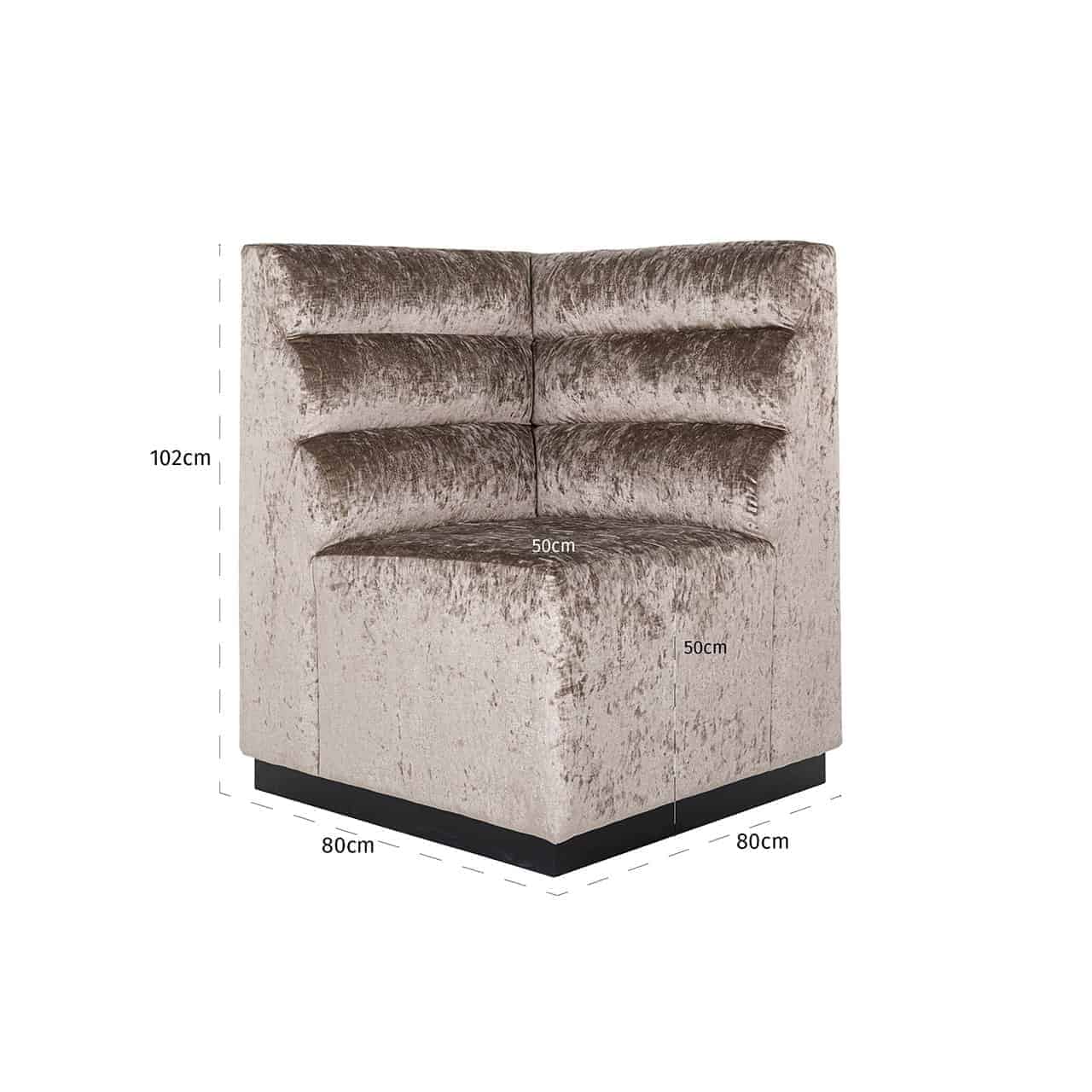 Dining Corner bench Delilah fire retardant- Richmond Interiors