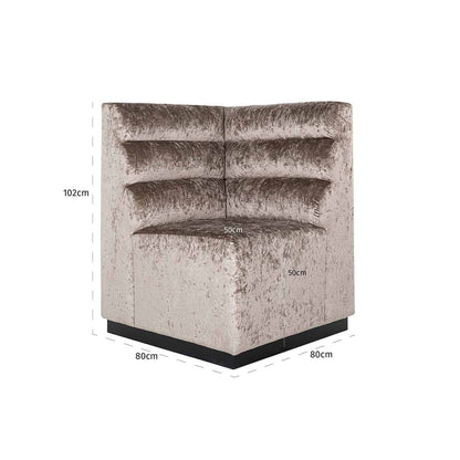 Dining Corner bench Delilah fire retardant- Richmond Interiors