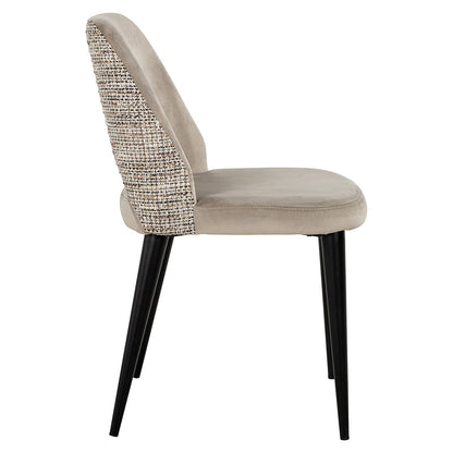 Chair Tabitha trendy nature / quartz khaki fire retardant (Be Trendy 01 Nature)- Richmond Interiors