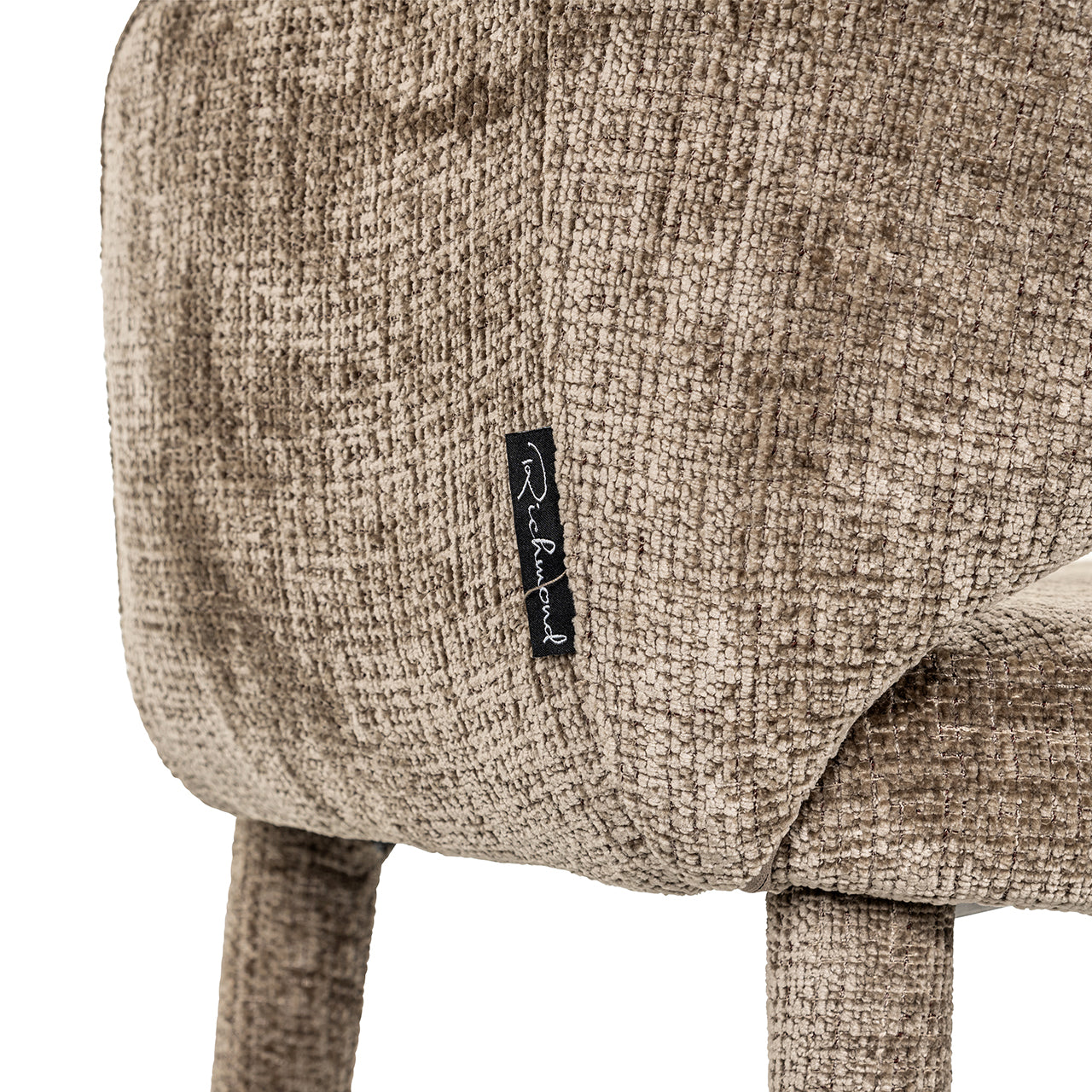 Chair Donnatella stone chenille fire retardant (Niagara 104 Stone Chenille)- Richmond Interiors