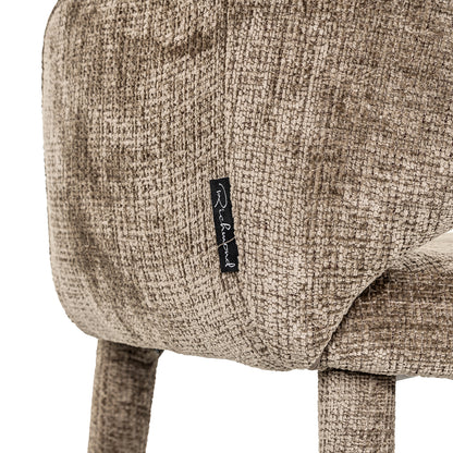 Chair Donnatella stone chenille fire retardant (Niagara 104 Stone Chenille)- Richmond Interiors