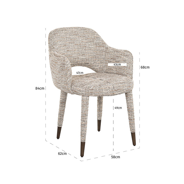 Chair Donnatella Trendy Nature (be Trendy 01 Nature)